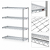 Thumbnail image #3 for Eagle Group 4-Tier Add-On Wire Shelving Unit, 72W x 21D x 74H, Stainless Steel Finish