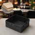 Thumbnail image #3 for American Metalcraft Black Rectangular Poplar Wood Serving Box