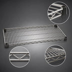 Thumbnail image #3 for Eagle Group QuadTruss QAR2436S Reverse Mat Wire Shelf, 36 x 24 Inches, Stainless Steel Case of 4