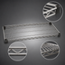 Thumbnail image #3 for Eagle Group Quad-Adjust QuadTruss Reverse Mat Wire Shelf, 36 x 24 Inches, Stainless Steel