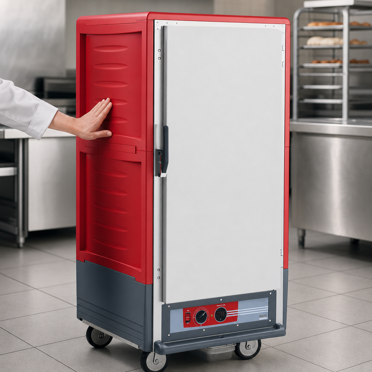 Product image #3 for Metro C5 3 Series Lower Wattage 3/4 Height Heated Holding Cabinet with Solid Door and Fixed Wire Slides