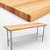Thumbnail image #3 for John Boos 48-Inch x 18-Inch Wood Top Work Table with Adjustable Undershelf