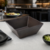Thumbnail image #4 for American Metalcraft Square Walnut Melamine Bowl, 216 oz.