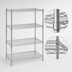 Thumbnail image #3 for Metro Super Erecta Convenience Pak Chrome Plated Stationary Wire Shelving Unit, 36