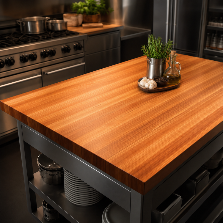 Product image #3 for Boos Block American Cherry Edge Grain Kitchen Countertop, 120 x 48 x 1-3/4 Inch, Penetrating Oil Finish