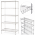 Thumbnail image #3 for Metro Super Erecta 48-Inch W x 21-Inch D x 74-Inch H 5-Shelf Wire Shelving Starter Unit, Brite Finish
