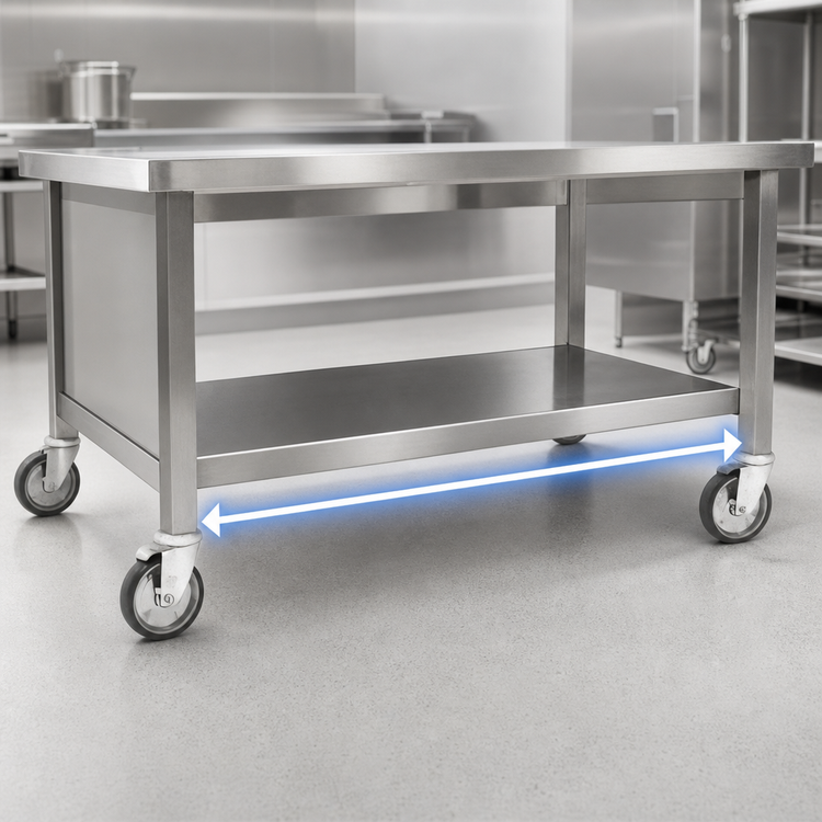 Product image #3 for Eagle Director's Choice 50-Inch Solid Removable Stainless Steel Undershelf