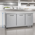 Thumbnail image #3 for Kelvinator Commercial KCHUC72R-32 72-Inch 3-Section ADA Undercounter Refrigerator, 18 Cu. Ft., Solid Doors, Stainless Steel