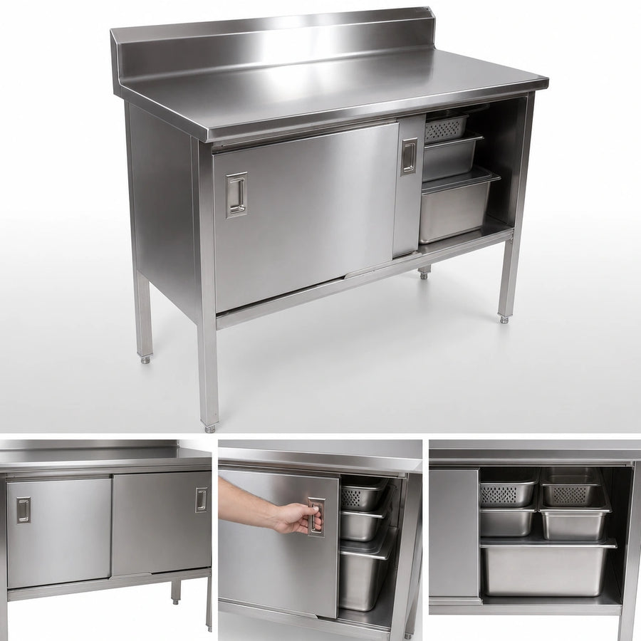 Cabinet Base With Sliding Doors