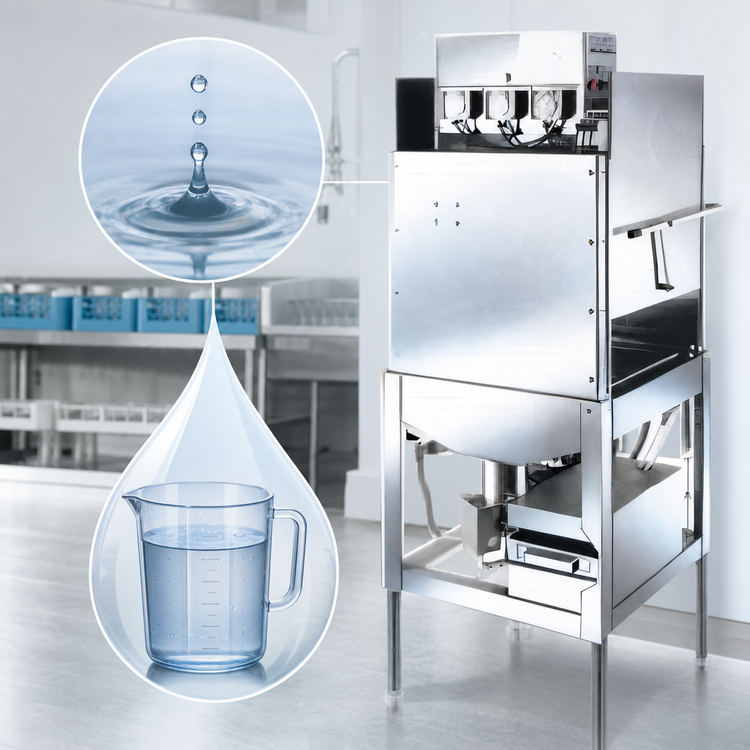 Product image #3 for American Dish Service L-3DW Straight-Thru Low-Temp Chemical Sanitizing Door-Type Dishwasher