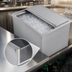 Thumbnail image #3 for Drop-In Insulated Stainless Steel Ice Bin with Sliding Cover, 60 lb Capacity