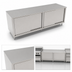 Thumbnail image #3 for John Boos 108 x 30 Inch Cabinet Base Work Table with Sliding Doors