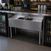 Thumbnail image #3 for BK Resources 48-Inch Slim-Line Two-Compartment Underbar Sink with Dual Drainboards and Faucet