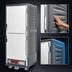 Thumbnail image #3 for Metro C5 3 Series Full-Height Mobile Heated Holding and Proofing Cabinet with Gray Insulation Armour and Dutch Insulated Aluminum Doors, Low Watt
