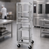 Thumbnail image #3 for Channel Manufacturing Stainless Steel End-Load Wire Pan Slide Bun Pan Rack with 5-Inch Casters, 33-Pan Capacity