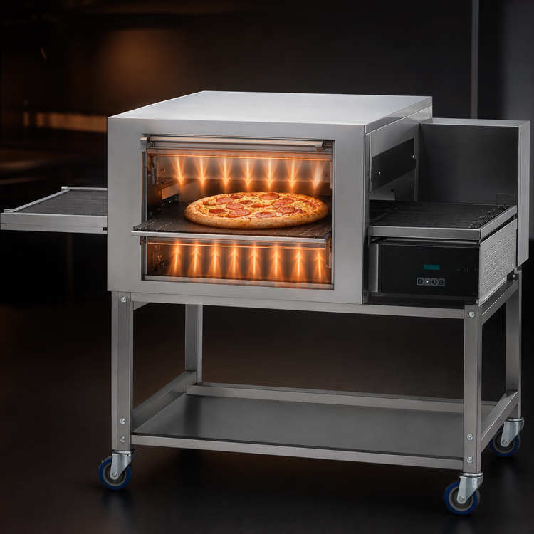 Product image #3 for Lincoln Impinger II 1100 Series Single Stack Gas Conveyor Oven Package with FastBake Technology