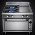 Thumbnail image #3 for Vulcan V Series 36-Inch Heavy Duty Gas Range with 2 Open Burners, 18-Inch Griddle and Convection Oven