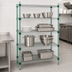 Thumbnail image #3 for EagleGard Quad-Adjust 4-Tier Stationary Starter Wire Shelving Unit, 48W x 24D x 74H