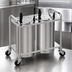 Thumbnail image #3 for Atlas Metal MOPD4H-7-1/4 Mobile Open Frame Heated Plate Dispenser with 4 Stacks