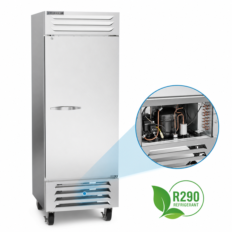 Product image #3 for Beverage-Air Vista® 1-Section Bottom-Mount Reach-In Freezer, 25.97 Cu. Ft., Solid Door, 30 Inch Wide