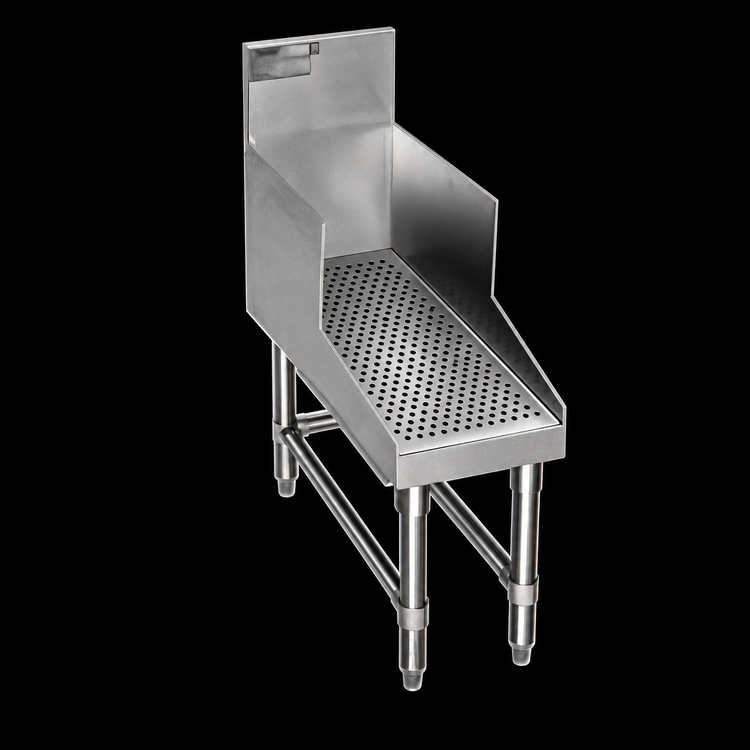 Product image #3 for Spec-Bar Recessed Stainless Steel Workboard with Perforated Insert and Drain, 18 Inch W x 29 Inch D