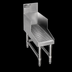 Thumbnail image #3 for Spec-Bar Recessed Stainless Steel Workboard with Perforated Insert and Drain, 18 Inch W x 29 Inch D