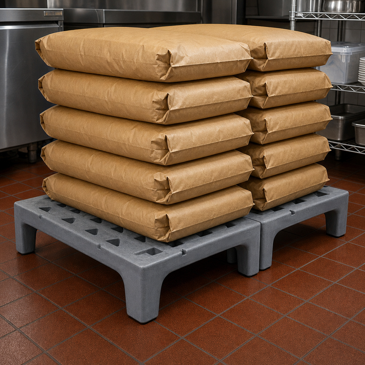 Product image #3 for Metro Bow-Tie Slotted Polymer Dunnage Rack, 22 x 48 x 12 Inches, 3000 lb Capacity