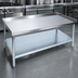 Thumbnail image #3 for John Boos Stallion 36-Inch x 30-Inch Stainless Steel Top Equipment Stand with Galvanized Base