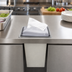 Thumbnail image #3 for San Jamar Classic In-Counter Interfold Napkin Dispenser, Clear Faceplate, Stainless Steel Body