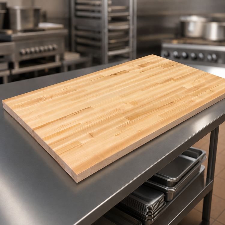 Product image #3 for Boos Block Northern Hard Rock Maple Blended Edge Grain Kitchen Countertop, 72 x 25 x 1-1/2 Inch Thick