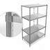 Thumbnail image #3 for John Boos Stainless Steel Stationary Dry Storage Shelving Unit with 2 Adjustable Shelves
