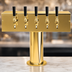 Thumbnail image #3 for Micro Matic USA T-Style Countertop Air-Cooled 5-Faucet Draft Beer Tower, PVD Brass Finish