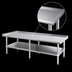 Thumbnail image #3 for Sapphire Manufacturing Stainless Steel Equipment Stand with Adjustable Undershelf, 84-Inch Wide x 30-Inch Deep