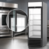 Thumbnail image #3 for MarketMax 23.32 Cu. Ft. Single-Section Reach-In Glass Door Freezer Merchandiser, Hinged, Bottom-Mount, Black