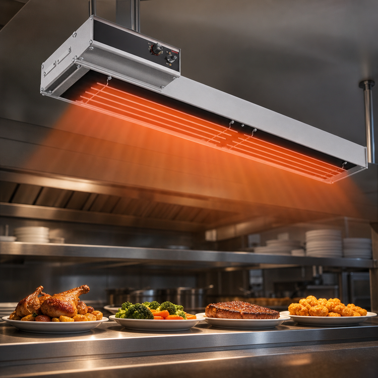 Product image #3 for Hatco Glo-Ray® High Watt Dual Infra-Black Unlighted Strip Heater, 60-Inch Wide, Aluminum
