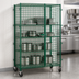 Thumbnail image #3 for Open Wire Mobile Security Cage with Double Doors and Padlock Hasps, 33-1/4