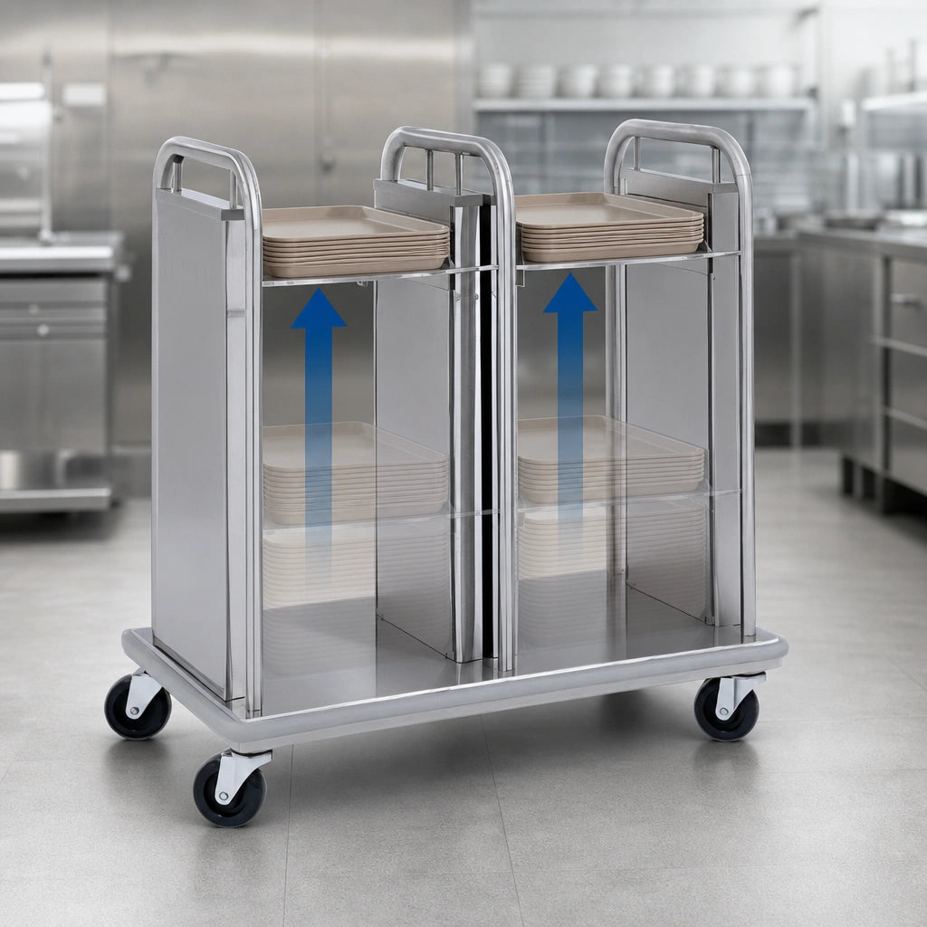 Dual Self-Elevating Tray Platforms