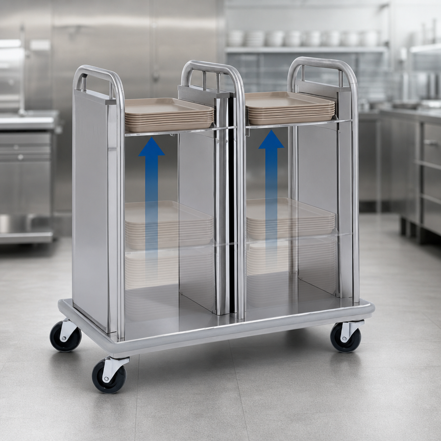 Dual Self-Elevating Tray Platforms