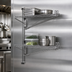 Thumbnail image #3 for Eagle Group Prepackaged Adjustable Post Wire Wall Mount Mid Unit for 14-Inch Deep Shelves, Chrome, 33-Inch High