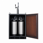 Thumbnail image #4 for Summit Commercial SBC58BLBIADAIFCMTWIN ADA-Height Dual-Tap Nitro/Cold Brew Coffee Dispenser, Undercounter, Panel-Ready, Black
