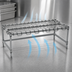 Thumbnail image #3 for Eagle Group 36 x 18 x 14 Inch Chrome Wire Dunnage Rack with Removable Wire Assembly, 1600 lb. Capacity
