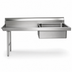Thumbnail image #3 for 72-Inch Straight Soiled Dishtable with 20 x 20 x 5-Inch Pre-Rinse Sink, Left-to-Right Operation