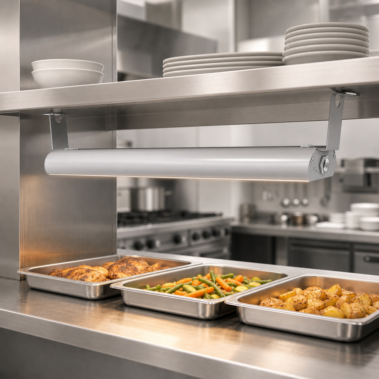 Product image #3 for Vollrath 54-Inch Low Profile Unlighted Strip Heat Lamp, Aluminum Housing, 208V