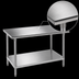 Thumbnail image #3 for Advance Tabco 120-Inch x 30-Inch 16-Gauge 430 Stainless Steel Work Table with Adjustable Undershelf