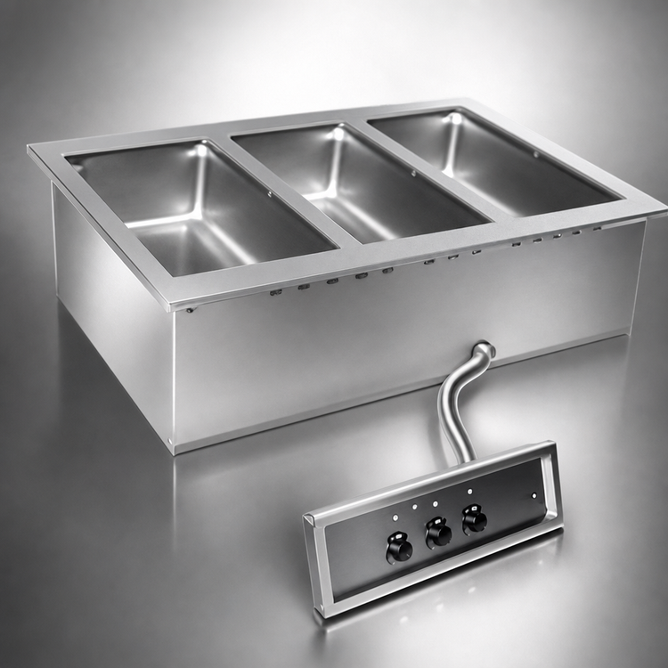 Product image #3 for Eagle Group 3-Well Drop-In Electric Hot Food Well, Wet/Dry, No Drain, 240V
