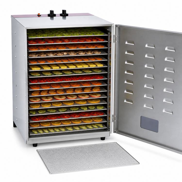 Product image #3 for Omcan USA Single-Zone Commercial Food Dehydrator, 16 Removable Racks, 1000W, 120V