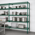 Thumbnail image #3 for Eagle Group Valu-Gard 5-Tier Add-On Wire Shelving Unit, 42 x 18 x 86 Inches, Green Epoxy