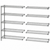 Thumbnail image #3 for Eagle Valu-Master 5-Tier Add-On Wire Shelving Unit, 48 x 21 x 86 Inches, Pewter Gray Epoxy Finish