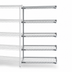 Thumbnail image #3 for EAGLEbrite 5-Tier Add-On Wire Shelving Unit, 42 Inches W x 18 Inches D x 74 Inches H, Zinc Finish