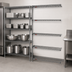 Thumbnail image #3 for Eagle Valu-Master 4-Tier Add-On Wire Shelving Unit, 36 x 18 x 74 Inches, Pewter Gray Epoxy Finish